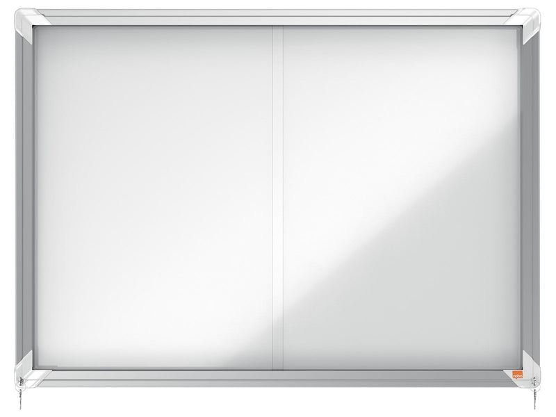 Nobo Premium Plus Schaukasten für den Innenbereich 8 x A4, magnetisch, Schiebetür