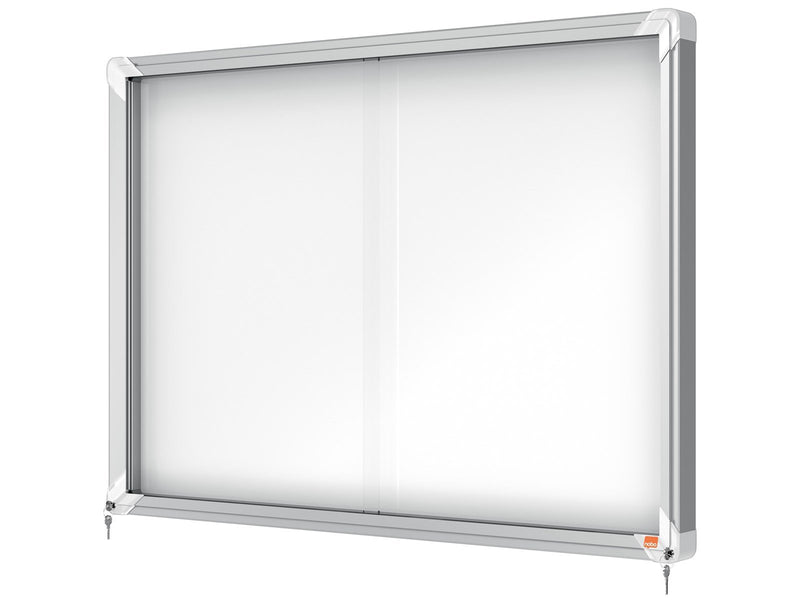 Nobo Premium Plus Schaukasten für den Innenbereich 8 x A4, magnetisch, Schiebetür