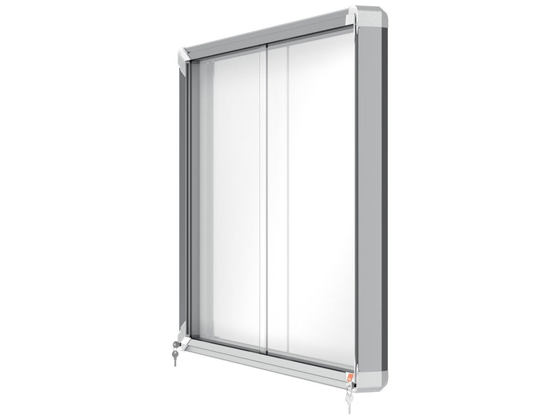 Nobo Premium Plus Schaukasten für den Innenbereich 8 x A4, magnetisch, Schiebetür