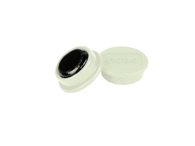 Nobo  Magnete, 13 mm, 10 Stück, schwarz Weiß