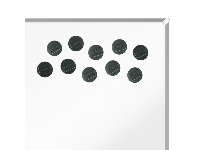 Nobo  Magnete, 38 mm, extra stark, 10 Stück, farbig sortiert Schwarz