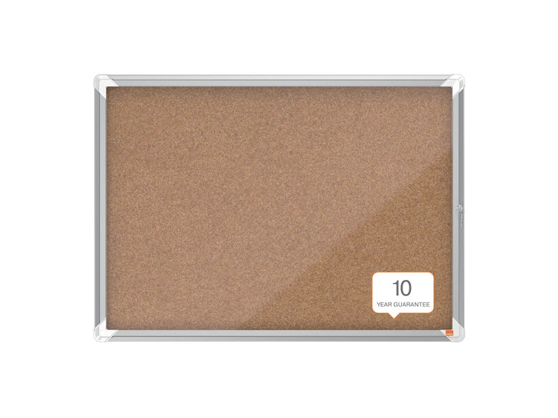 Nobo Premium Plus Schaukasten für den Innenbereich 8 x A4, Kork, Klapptür