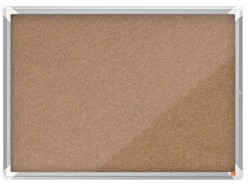Nobo Premium Plus Schaukasten für den Innenbereich 8 x A4, Kork, Klapptür