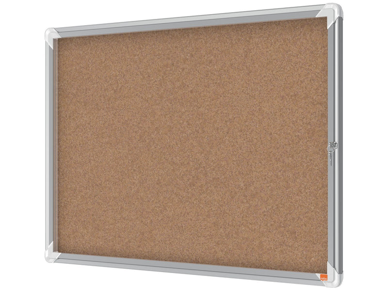 Nobo Premium Plus Schaukasten für den Innenbereich 8 x A4, Kork, Klapptür