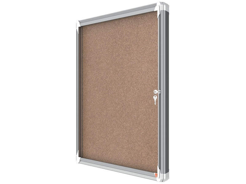 Nobo Premium Plus Schaukasten für den Innenbereich 8 x A4, Kork, Klapptür