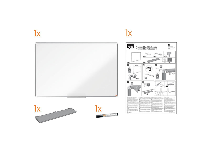 Nobo Premium Plus Whiteboard Stahl Widescreen 32"