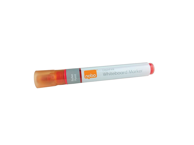 Nobo  Liquid Ink Boardmarker, trocken abwischbar, 10 Stück Rot