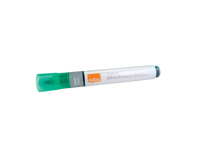 Nobo  Liquid Ink Boardmarker, trocken abwischbar, 10 Stück Grün