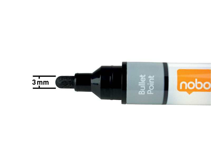 Nobo  Liquid Ink Boardmarker, trocken abwischbar, 10 Stück Sortiert