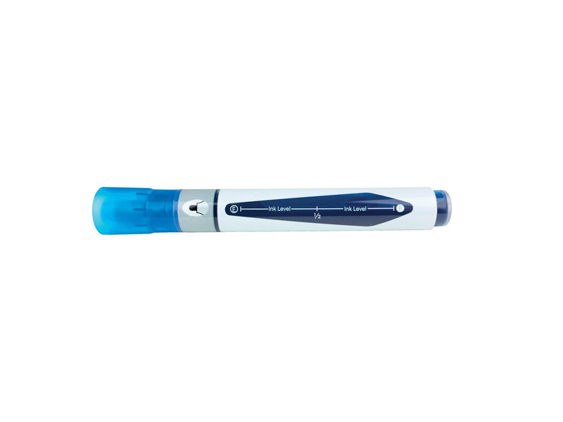 Nobo  Liquid Ink Boardmarker, trocken abwischbar, Keilspitze, 10 Stück Blau