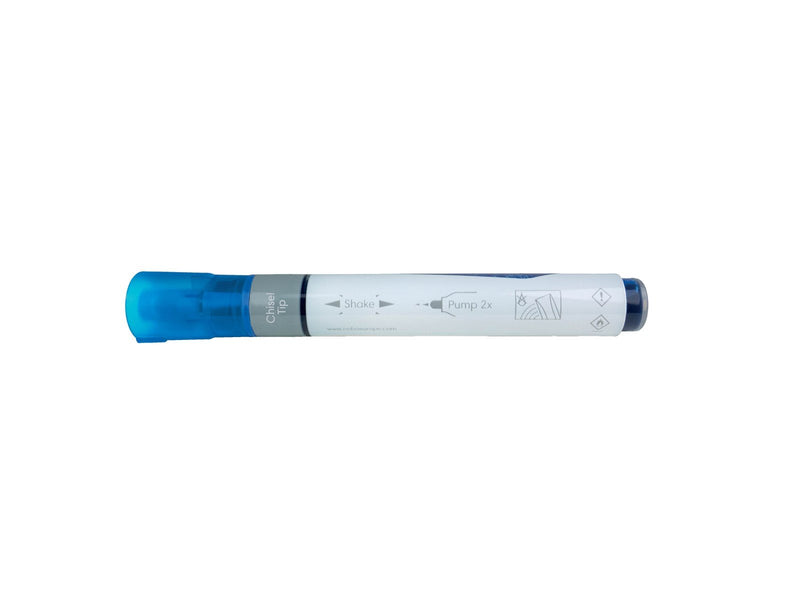 Nobo  Liquid Ink Boardmarker, trocken abwischbar, Keilspitze, 10 Stück Blau