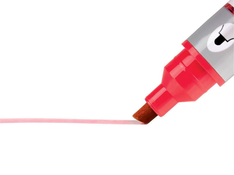 Nobo  Liquid Ink Boardmarker, trocken abwischbar, Keilspitze, 10 Stück Rot