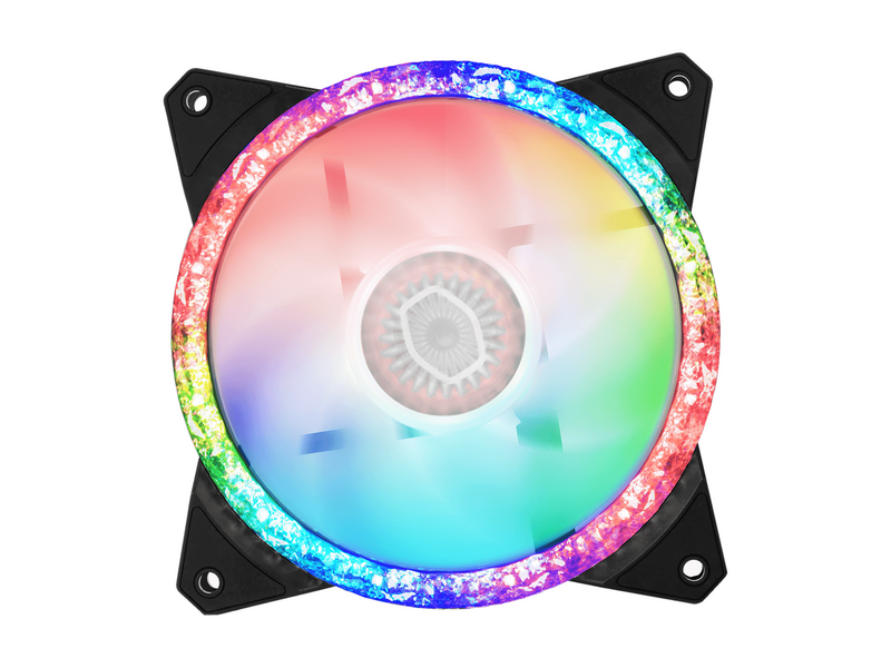 Cooler Master MasterFan MF120 Prismatic - Gehäuselüfter - 120mm - Schwarz mit RGB LED - 27 dBA