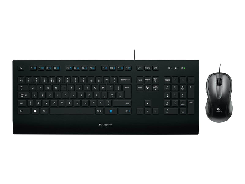 Logitech Corded K280e - Tastaturen - Französisch - Schwarz