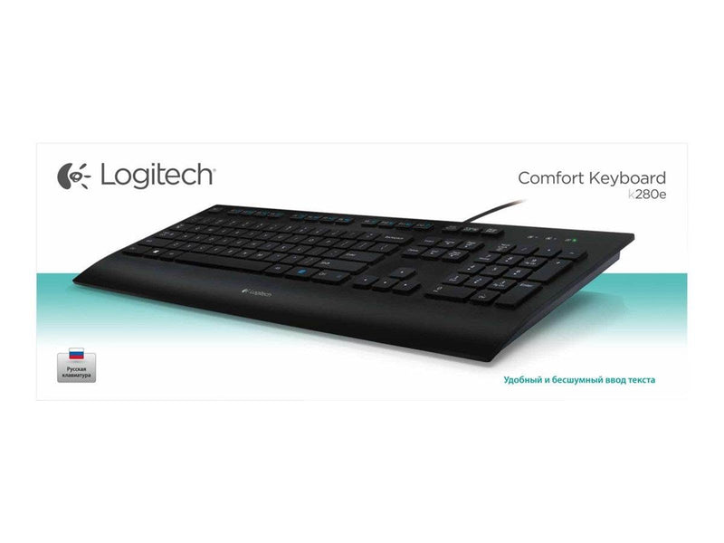 Logitech Corded K280e - Tastaturen - Französisch - Schwarz