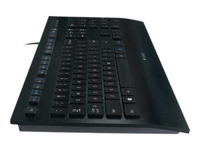 Logitech Corded K280e - Tastaturen - Französisch - Schwarz