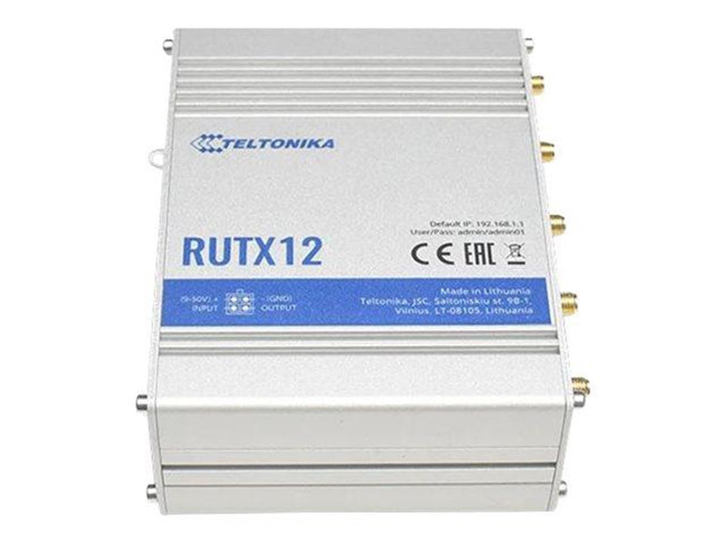 Teltonika RUTX12 - Wireless router 802.11a/b/g/n/Wi-Fi 5 Wave 2