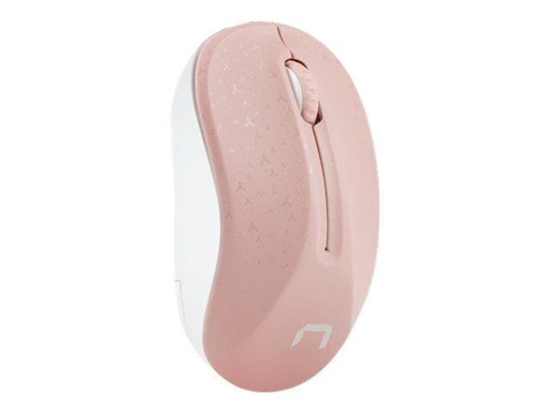 Natec Toucan - mouse - 2.4 GHz - white pink - Maus (Weiß)