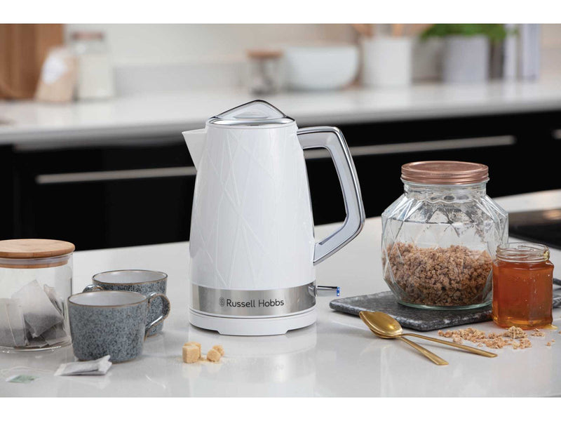 Russell Hobbs Wasserkocher Structure Kettle - White with stainless steel accents - 2400 W