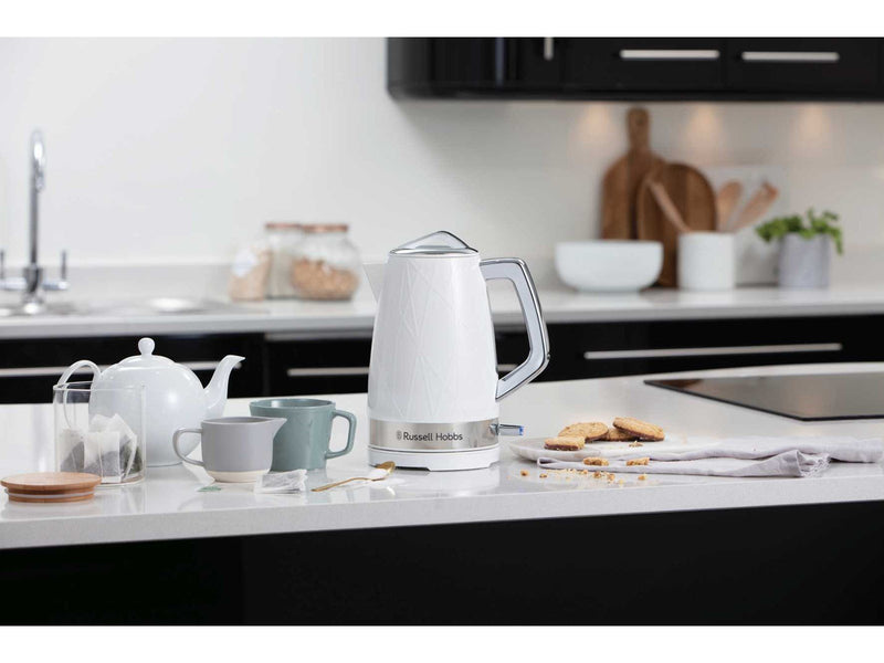 Russell Hobbs Wasserkocher Structure Kettle - White with stainless steel accents - 2400 W