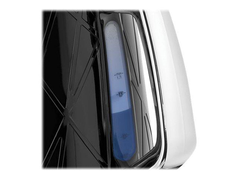 Russell Hobbs Wasserkocher Structure Kettle - Hochglanz-Schwarz mit Edelstahl-Akzenten - 2400 W
