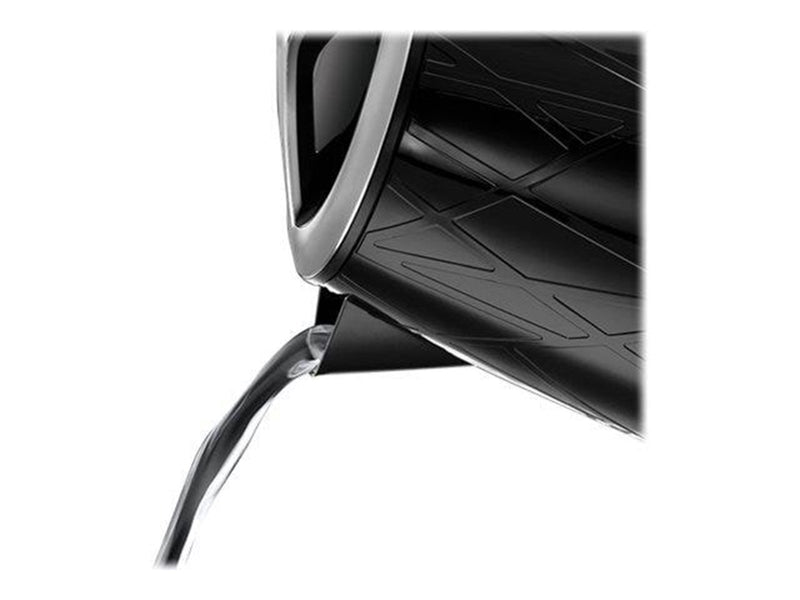 Russell Hobbs Wasserkocher Structure Kettle - Hochglanz-Schwarz mit Edelstahl-Akzenten - 2400 W