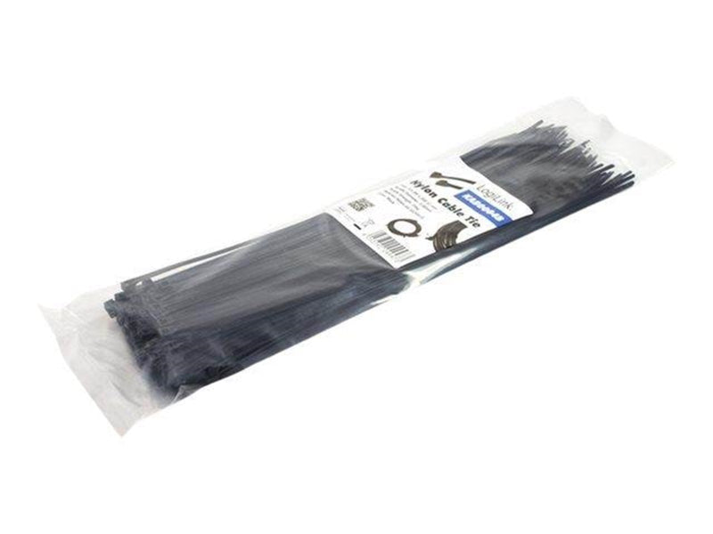 LogiLink Opaski zaciskowe 30cm 100szt. czarne