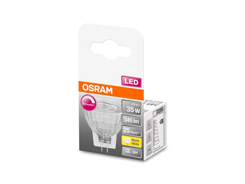 Osram LED-Lampe MR11 4.5W/827 (35W) 36° dimmable GU4