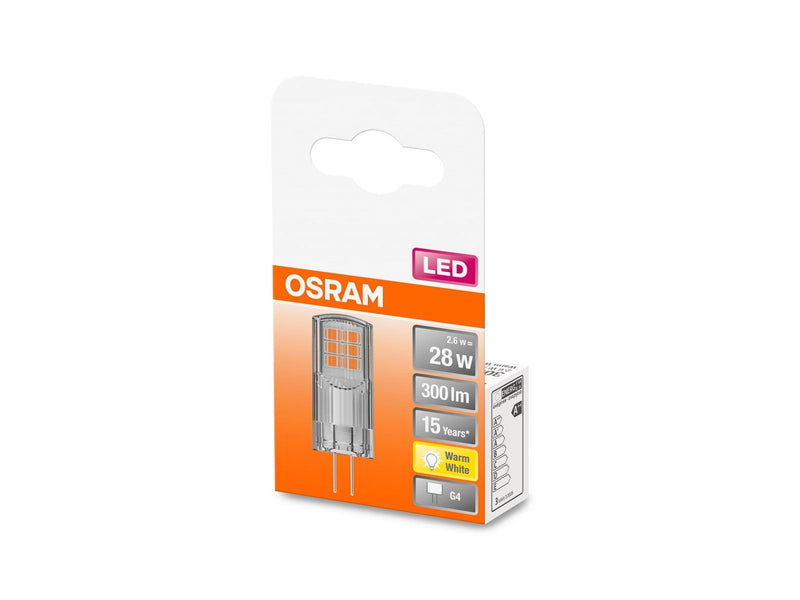 Osram LED-Lampe PIN 2.6W/827 (30W) clear G4