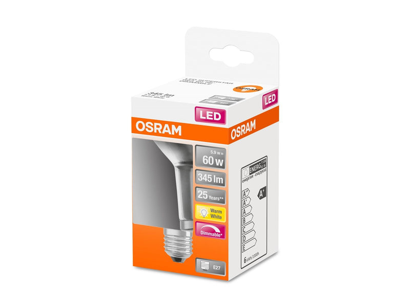 Osram LED-Lampe R63 5,9W/827 (60W) dimmable E27
