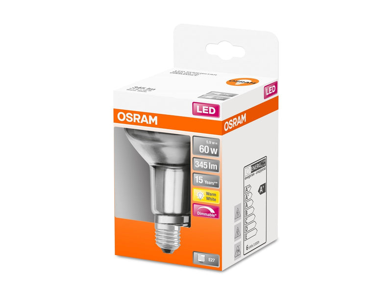Osram LED-Lampe R80 5.9W/827 (60W) dimmable E27