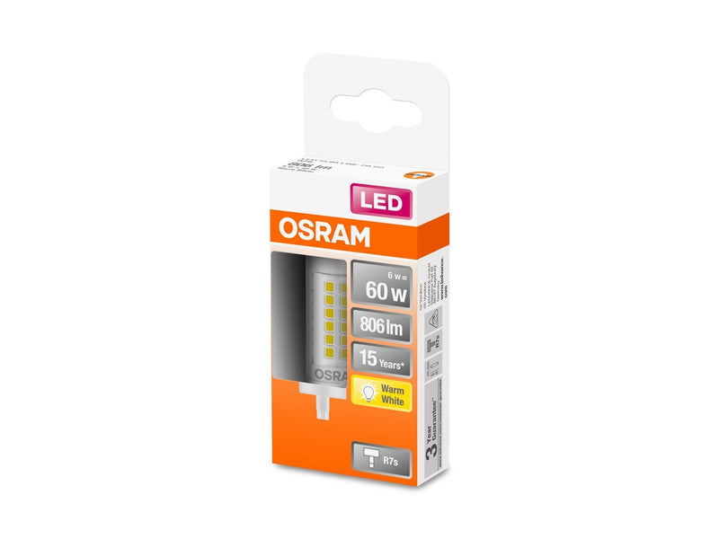 Osram LED-Lampe SLIM LINE 6W/827 (60W) R7s