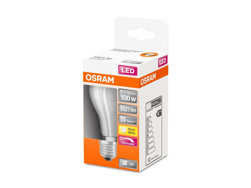 Osram LED-Lampe Standard 12W/827 (100W) Frosted Dimmable E27