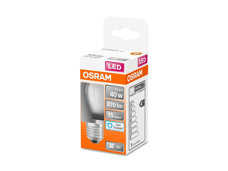 Osram LED-Lampe STAR mini-ball 4.5W/865 (40W) Frosted E27