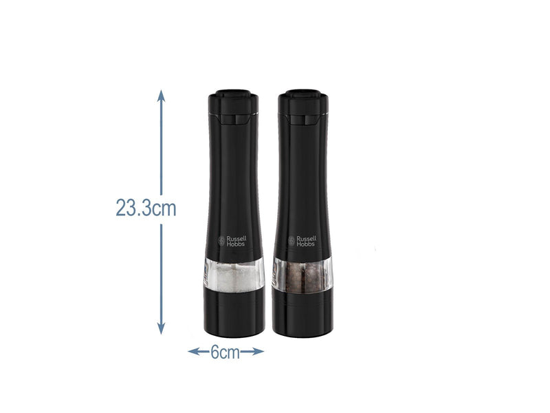Russell Hobbs Black Salt & Pepper Grinders