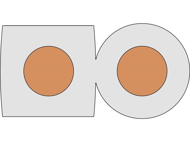 Pro Speaker cable transparent CCA 2 X 4.0 mm - 25 m roll