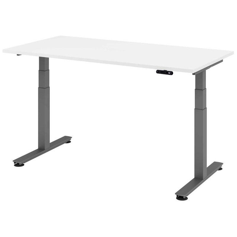 HAMMERBACHER Schreibtisch VXDSM16/W/G weiß