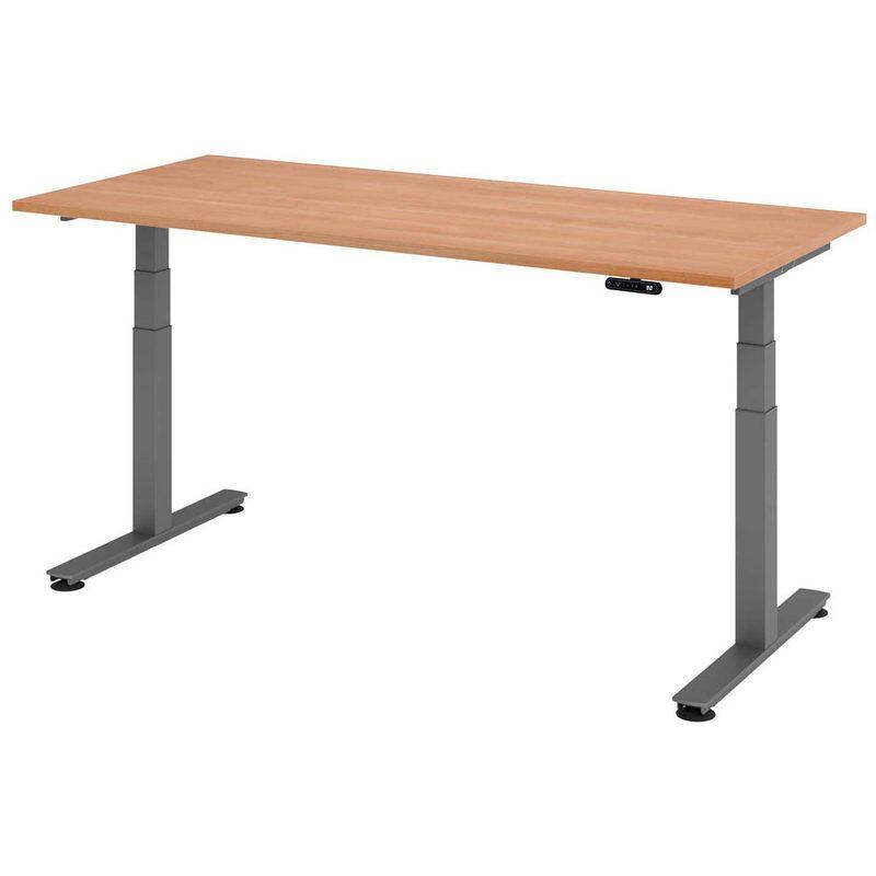 HAMMERBACHER Schreibtisch VXDSM19/N/G nussbaum