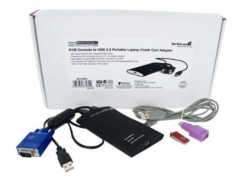 StarTech.com KVM Console zu USB 2.0 Portable Notebook Crash Cart Adapter - KVM Switch - 1 Anschlüsse