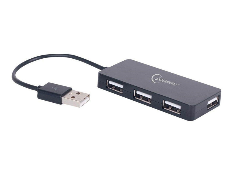 Gembird UHB-U2P4-04 - hub - 4 ports USB-Hubs - 4 - Schwarz