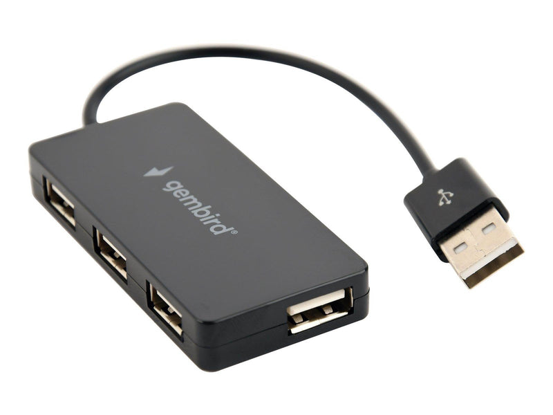 Gembird UHB-U2P4-04 - hub - 4 ports USB-Hubs - 4 - Schwarz