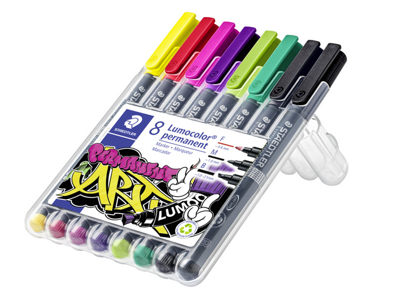 Staedtler Lumocolor perm. mixed set 8pcs