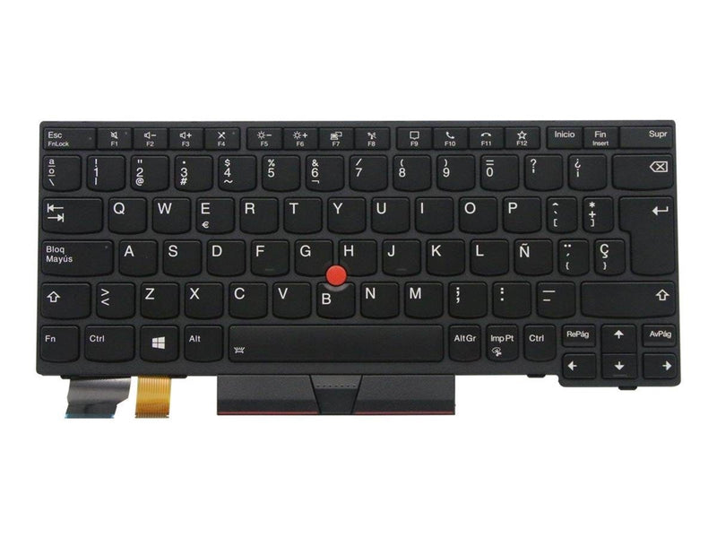 Lenovo - notebook replacement keyboard - with Trackpoint - QWERTY - Spanish - black - Portable Keyboard - Ersatz - Spanisch - Sc