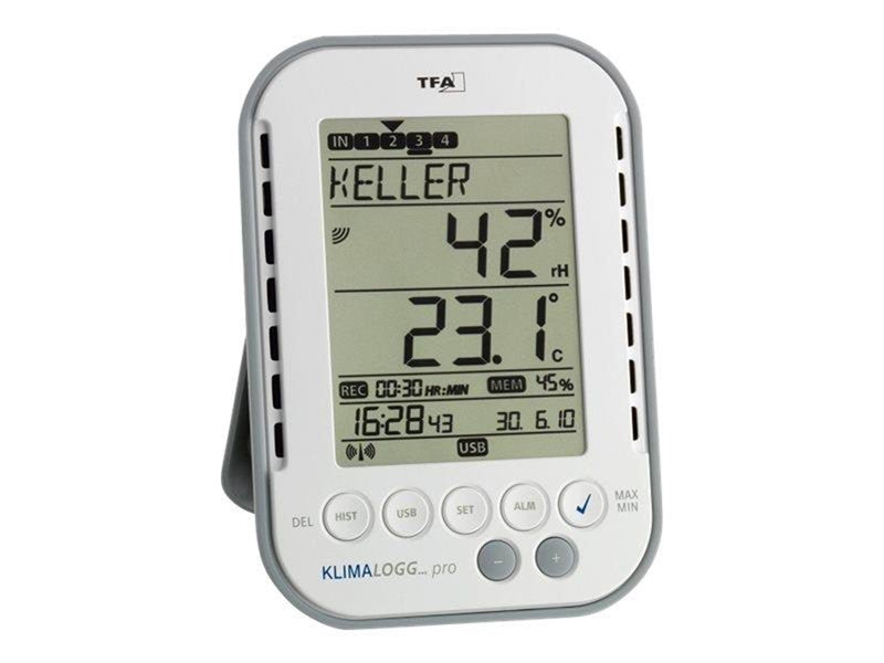 TFA profi Thermo-Hygrometer mit Datenlog  30.3039