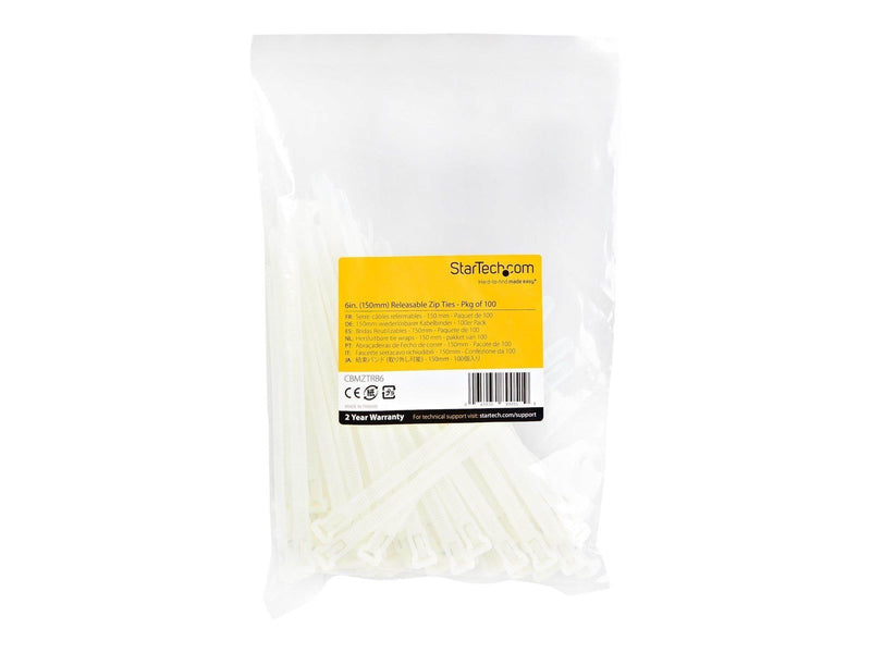 StarTech.com Reusable Cable Ties 7mm 100 pcs.