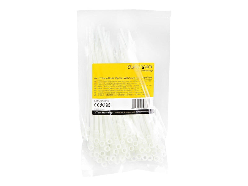 StarTech.com Cable Ties with Mounting Hole 3mm 100 pcs.