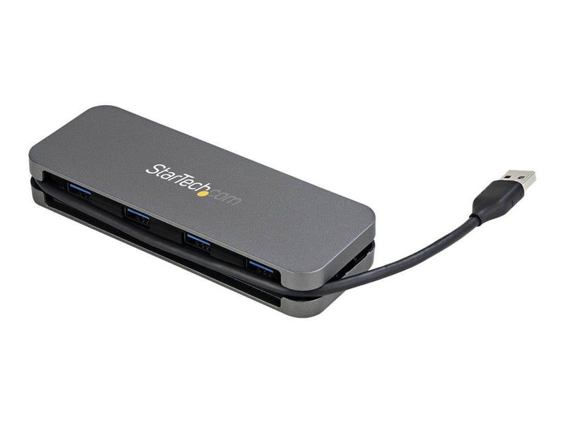 StarTech.com 4 Port USB 3.0 Hub 4x USB-A 5Gbps Laptop/Desktop USB Type-A Hub USB Bus Powered 11" Long Cable with Cable Managemen
