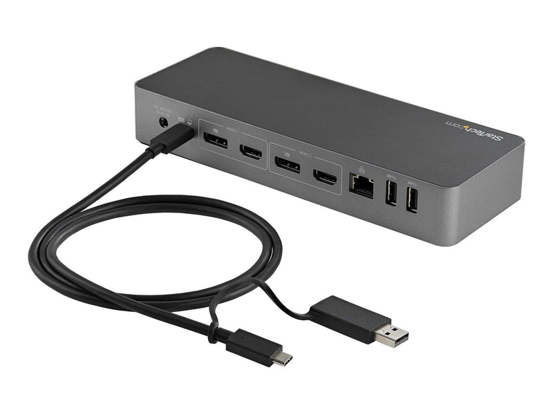 StarTech.com  USB C Cable USB-A Adapter Dongle Hybrid 2-in-1 USB C Cable 1m