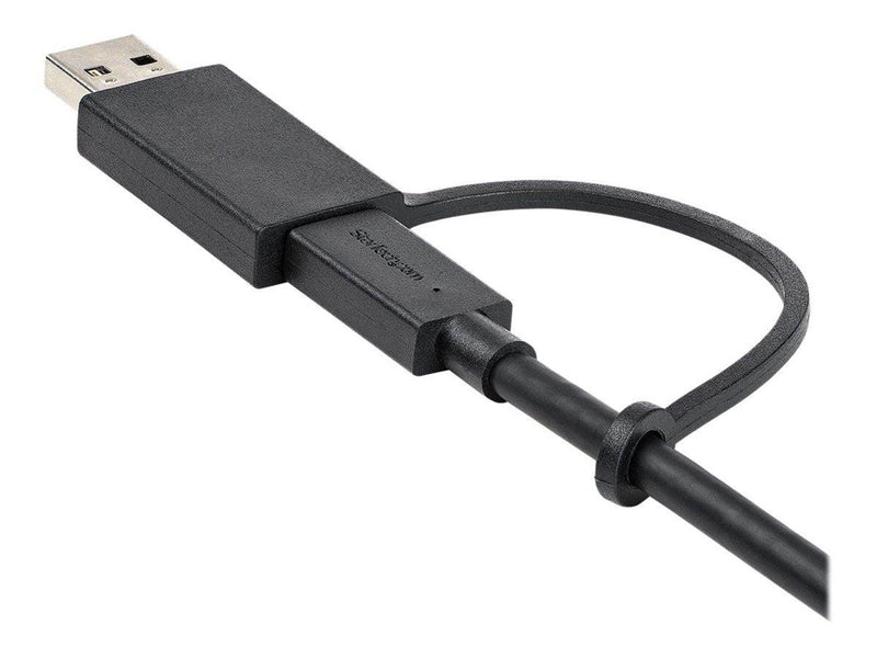 StarTech.com  USB C Cable USB-A Adapter Dongle Hybrid 2-in-1 USB C Cable 1m
