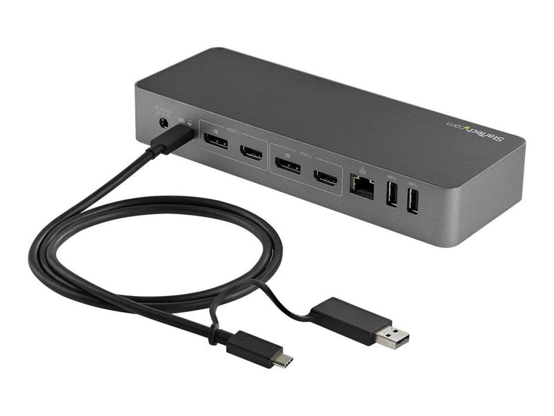 StarTech.com  USB C Cable USB-A Adapter Dongle Hybrid 2-in-1 USB C Cable 1m